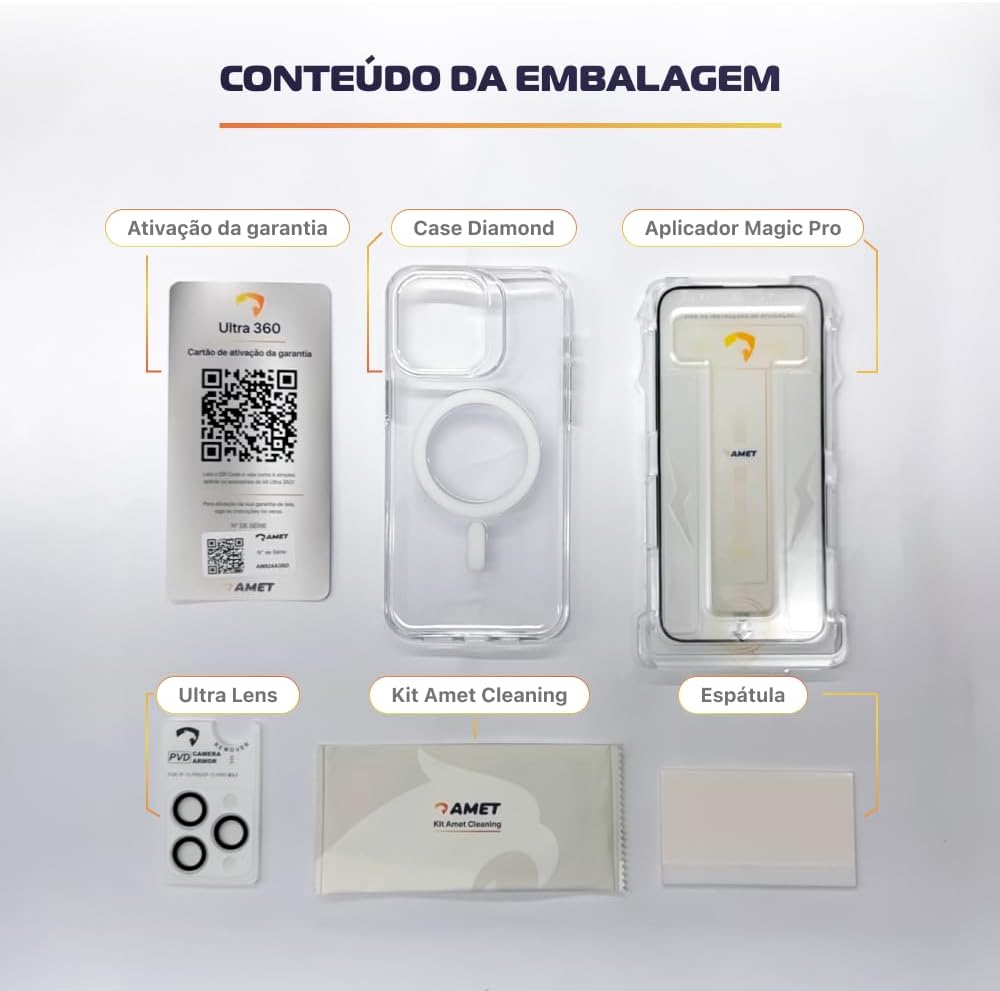Ultra 360 Protection Bundle for iPhone 17/ Plus/Pro/Pro Max. Compatible with MagSafe. Bundle includes: Anti-Yellowing Clear Case, Screen Protector and Camera Protection (iPhone 17)