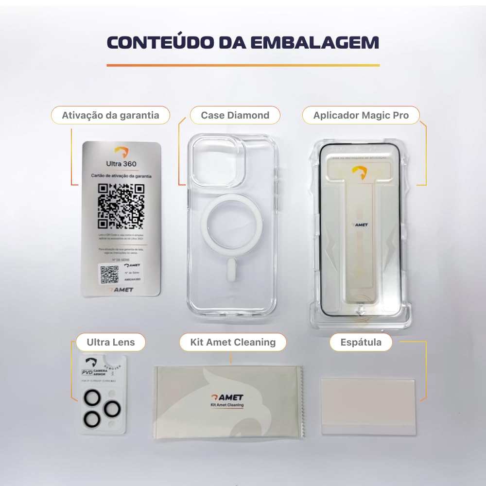 Ultra 360 Protection Bundle for iPhone 17/ Plus/Pro/Pro Max. Compatible with MagSafe. Bundle includes: Anti-Yellowing Clear Case, Screen Protector and Camera Protection (iPhone 17)