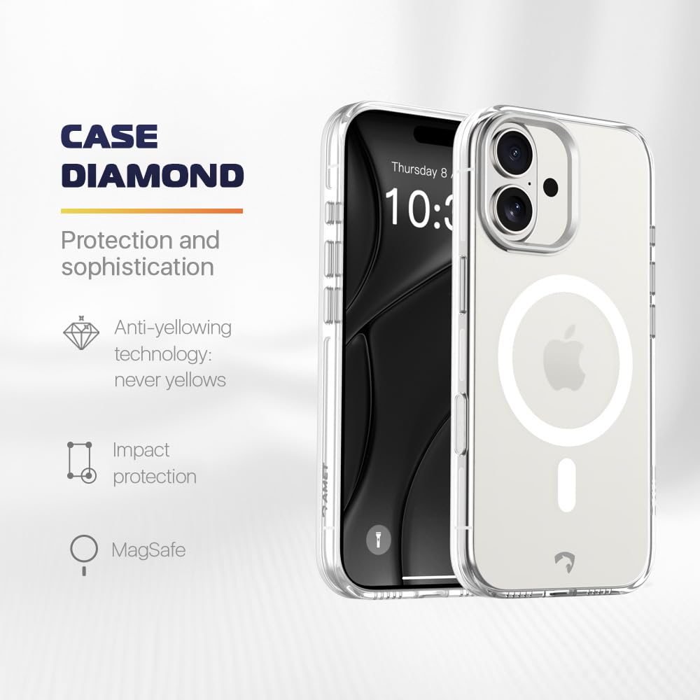 Ultra 360 Protection Bundle for iPhone 17/ Plus/Pro/Pro Max. Compatible with MagSafe. Bundle includes: Anti-Yellowing Clear Case, Screen Protector and Camera Protection (iPhone 17)