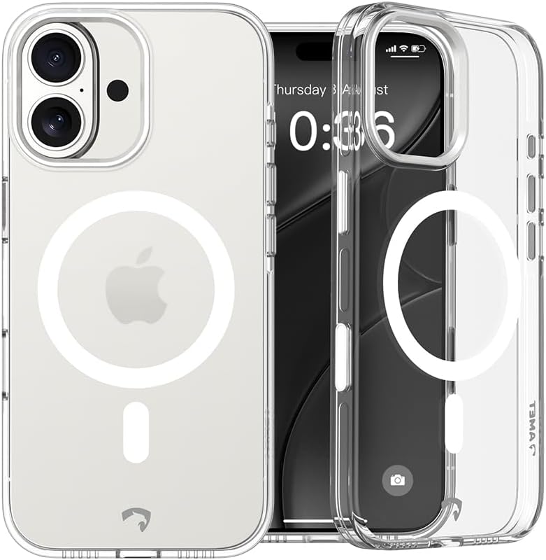 Ultra 360 Protection Bundle for iPhone 17/ Plus/Pro/Pro Max. Compatible with MagSafe. Bundle includes: Anti-Yellowing Clear Case, Screen Protector and Camera Protection (iPhone 17)