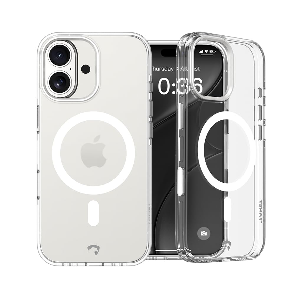 Ultra 360 Protection Bundle for iPhone 17/ Plus/Pro/Pro Max. Compatible with MagSafe. Bundle includes: Anti-Yellowing Clear Case, Screen Protector and Camera Protection (iPhone 17)