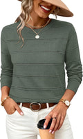 WIHOLL Fall Outfits for Women 2026 Hollow Out Knit Sweater Fashion Clothing