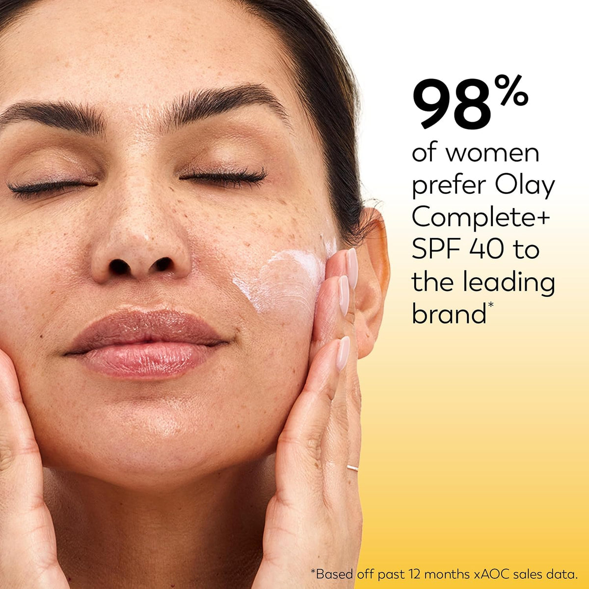 Olay Complete+ Face Moisturizer with Sunscreen SPF 40, For Sensitive Skin, Broad Spectrum Sun Protection, Fragrence-Free - No White Cast on All Tones, Nourishes Moisture Barrier - Ceramides, 6 Oz
