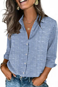 Zeagoo Button Down Shirts for Women 3/4 Sleeve Tops V Neck Collared Blouses Business Casual Outfits